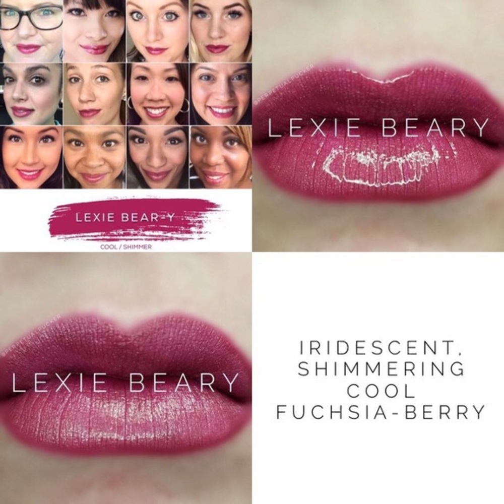 Lexie Bear-y LipSense- Factory sealed. Iridescent Shimmering cool fuchsia Berry